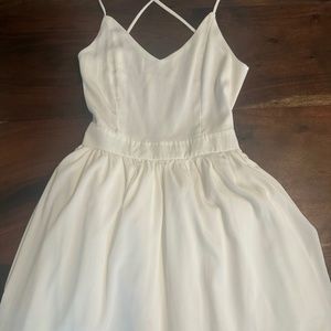 White bachelorette mini dress